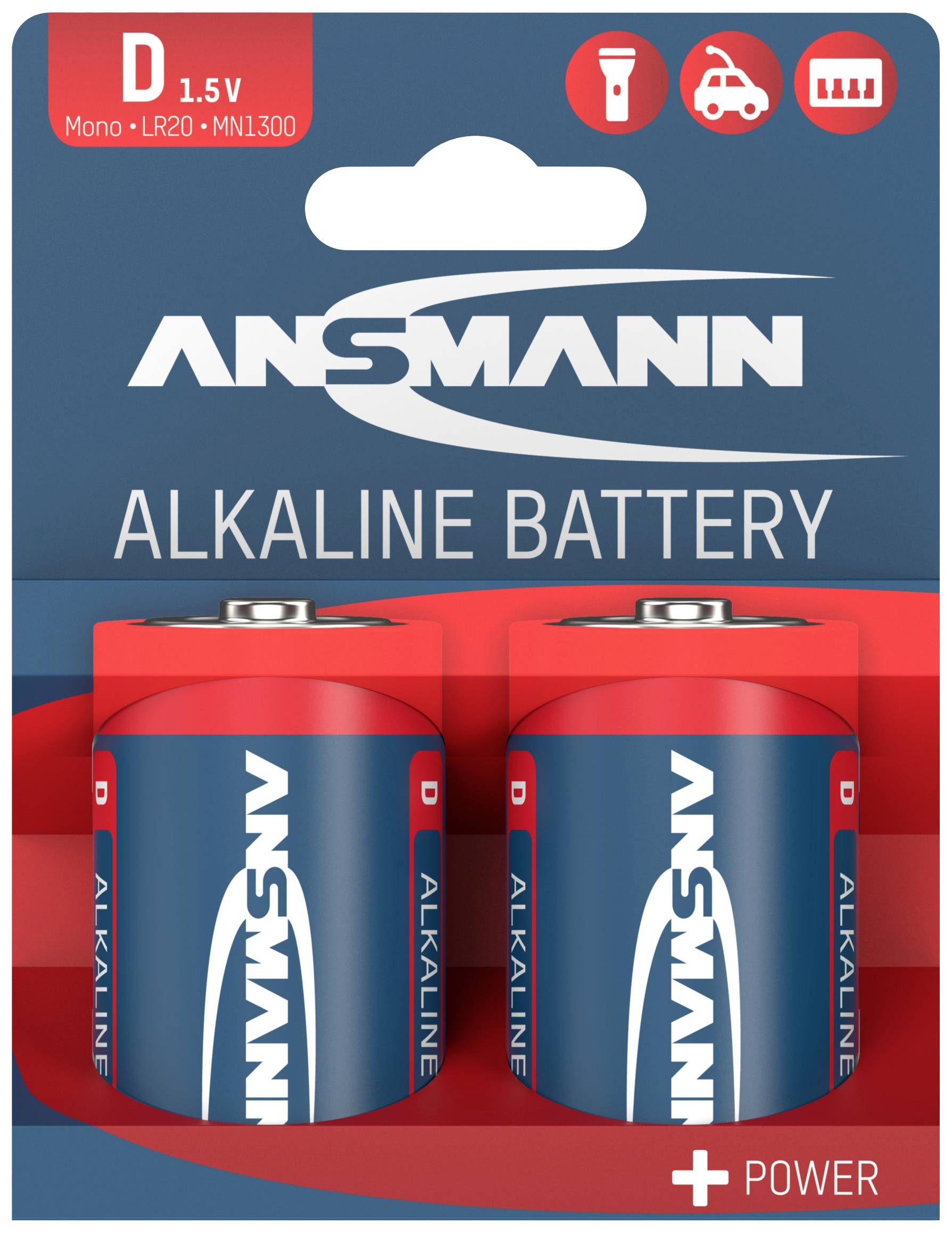 Ansmann LR20 Red-Line Mono (D)-Batterie Alkali-Mangan 1.5 V 2 St.