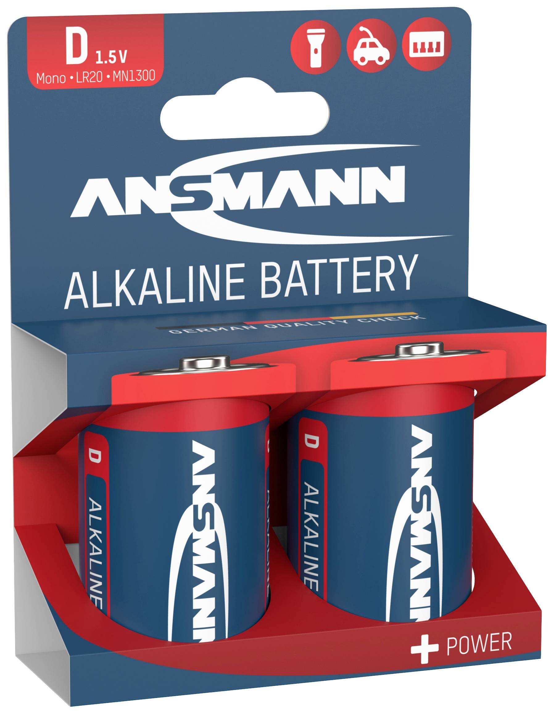 Ansmann LR20 Red-Line Mono (D)-Batterie Alkali-Mangan 1.5 V 2 St.