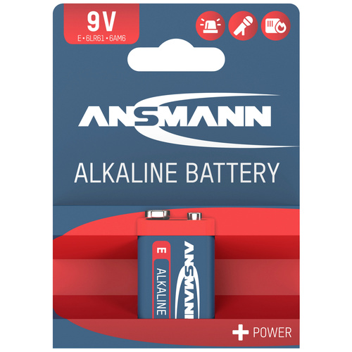 Ansmann 6LR61 Red-Line 9 V Block-Batterie Alkali-Mangan 9 V