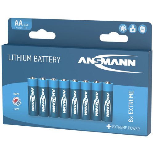 Ansmann FR06 Mignon (AA)-Batterie Lithium 2850 mAh 1.5V 8St.