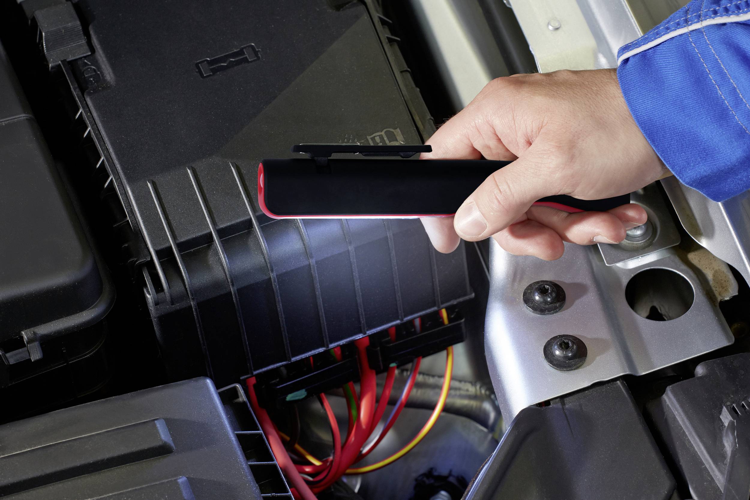 Ansmann 1600-0211 IL150B Penlight batteriebetrieben LED 185 mm Rot, Schwarz