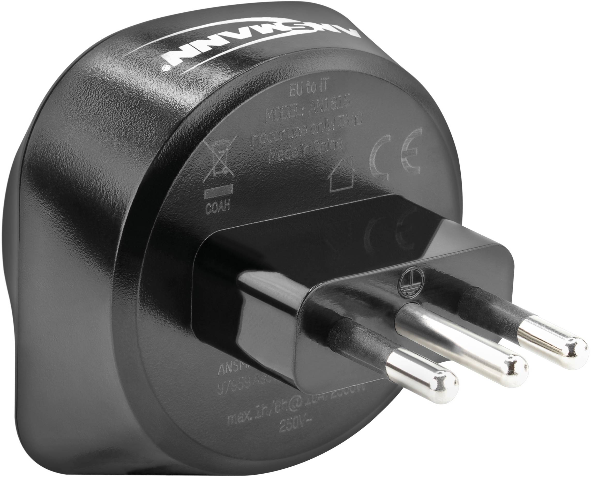 Ansmann 1250-0035 Reiseadapter EU to IT