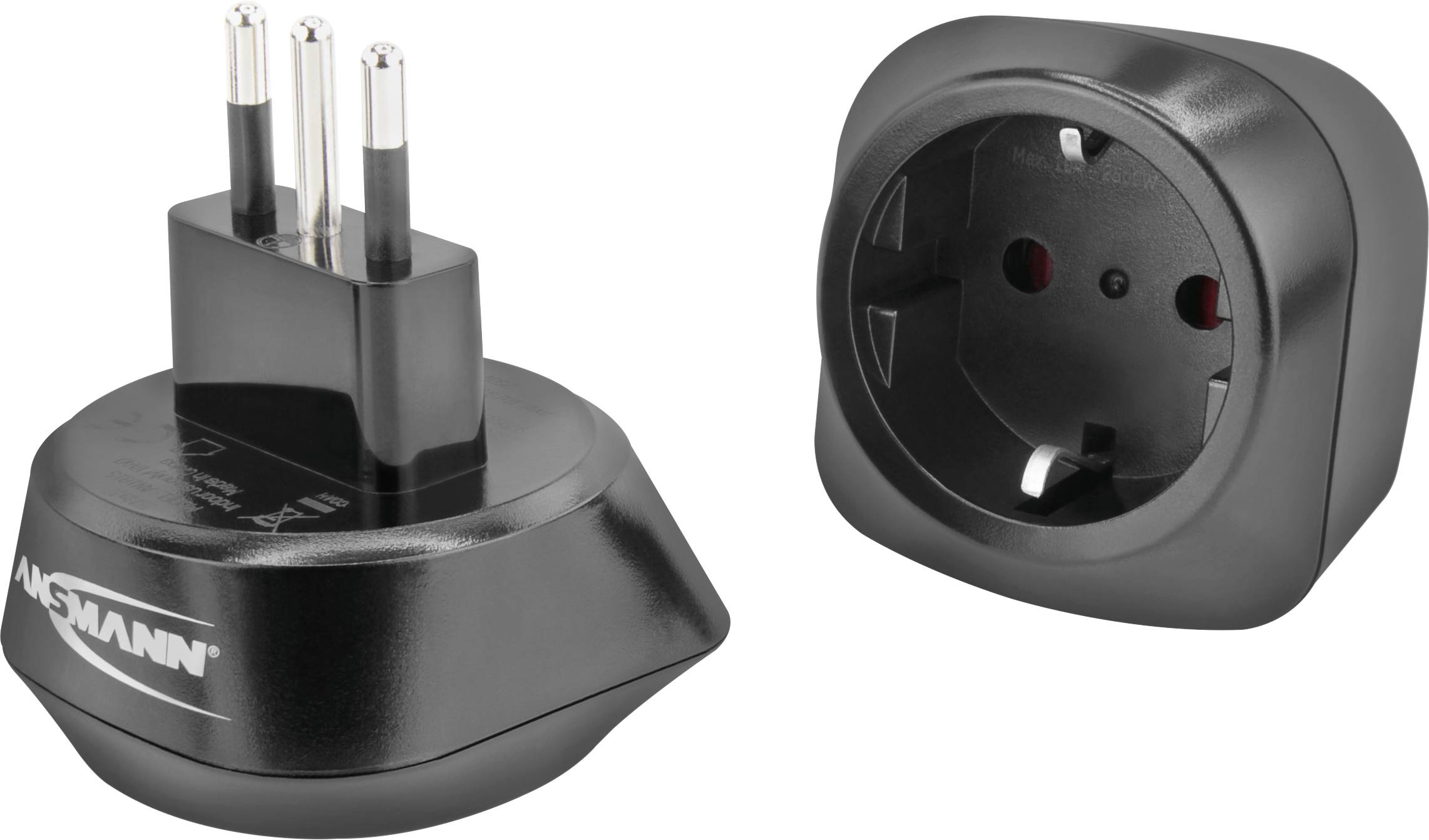 Ansmann 1250-0035 Reiseadapter EU to IT