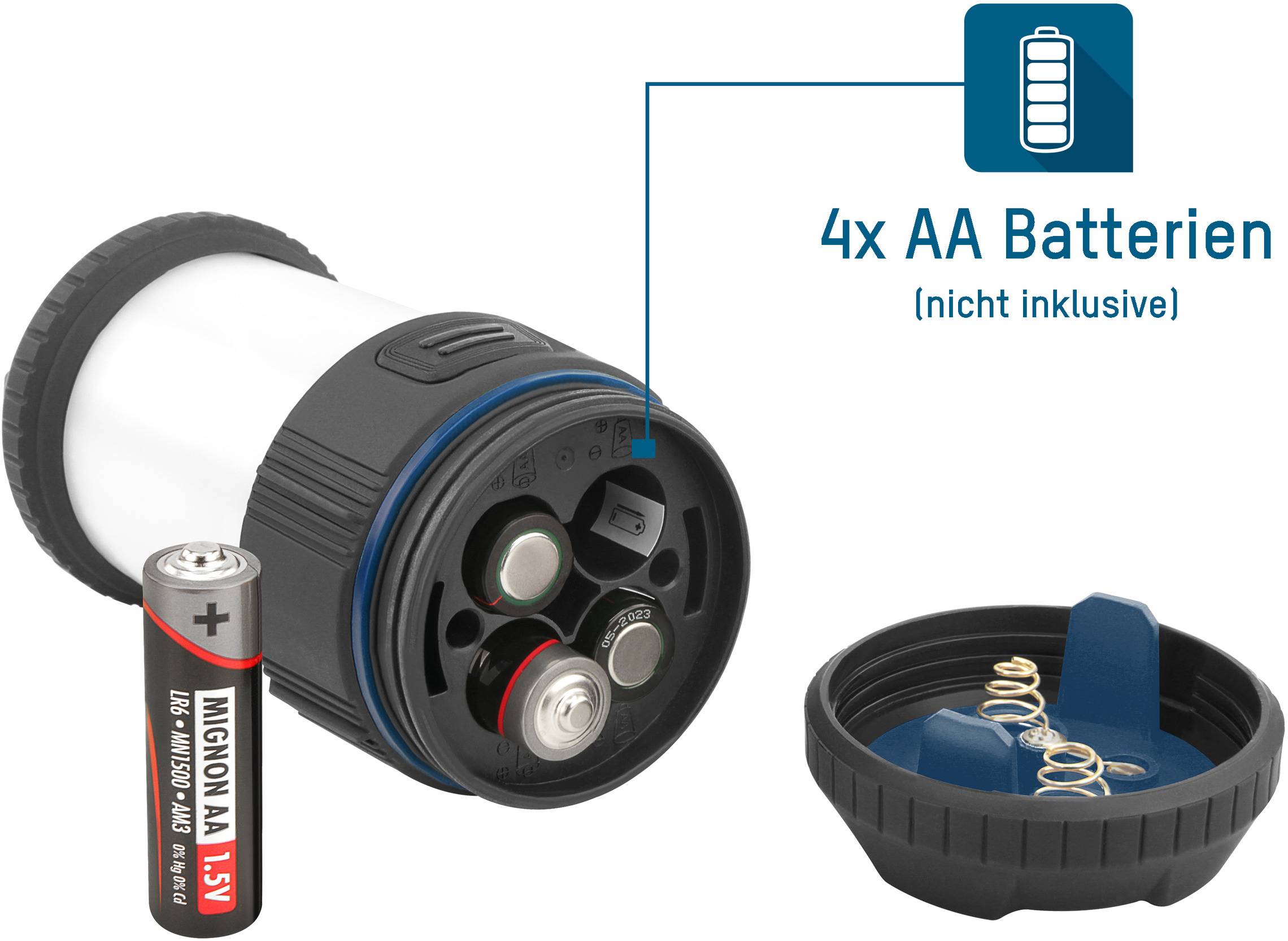 Ansmann 1600-0286 CL200B LED Camping-Laterne 175 lm batteriebetrieben Schwarz