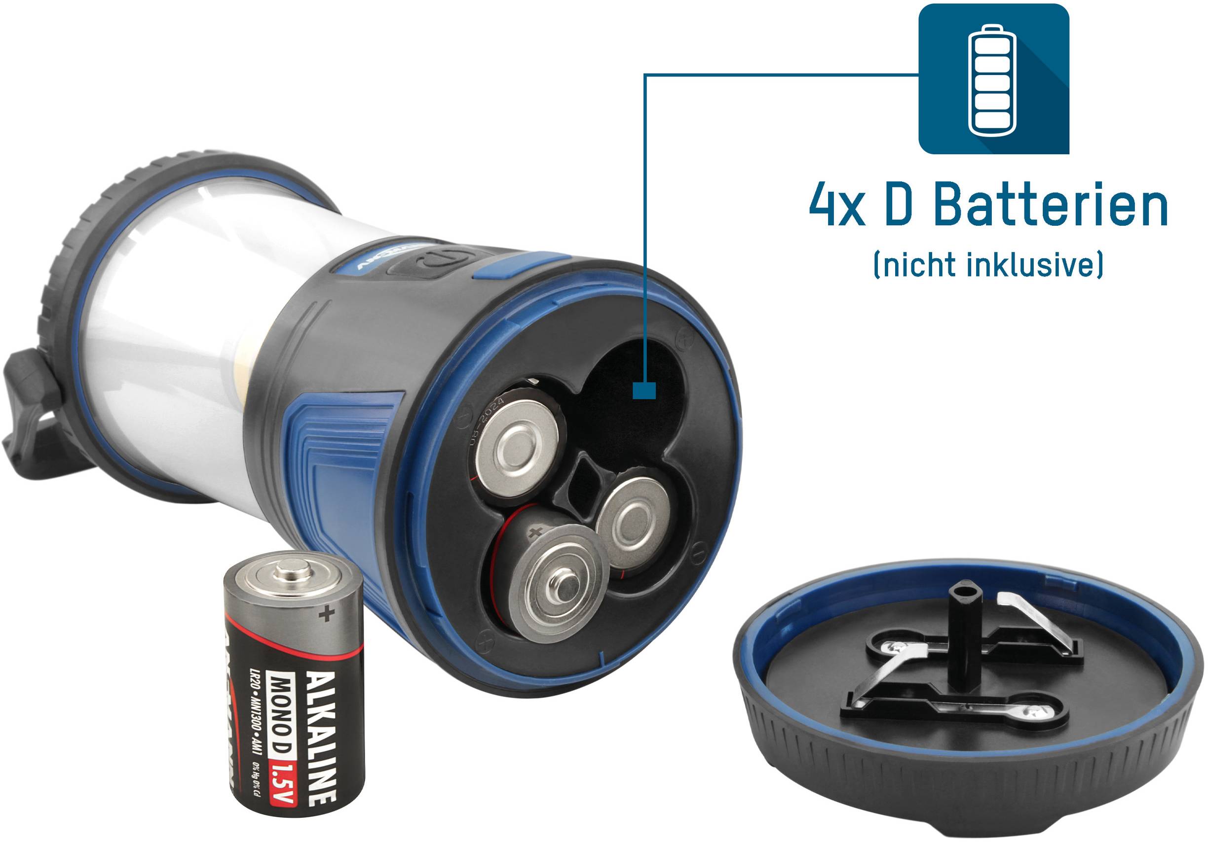 Ansmann 1600-0287 CL600B LED Camping-Laterne 600 lm batteriebetrieben Schwarz