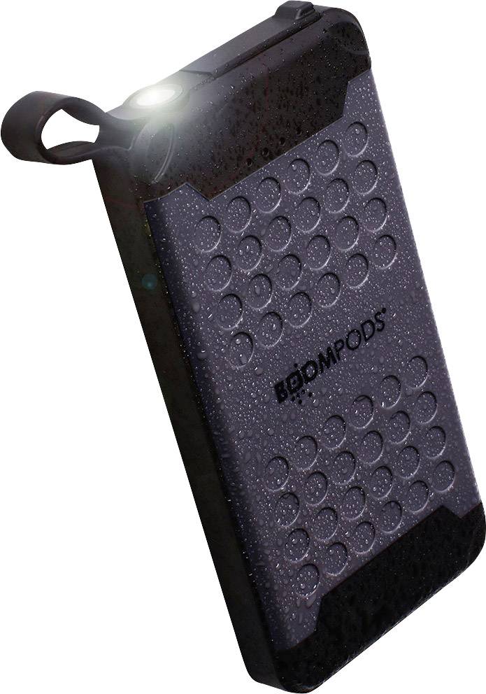 Boompods Powerboom X Powerbank 10000 mAh Power Delivery 2.0 Li-Ion Schwarz Taschenlampe, Outdoor
