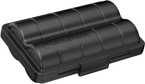 Ledlenser 2x 18650 +Batterybox Spezial-Akku 18650 Li-Ion 3.6V 3400 mAh