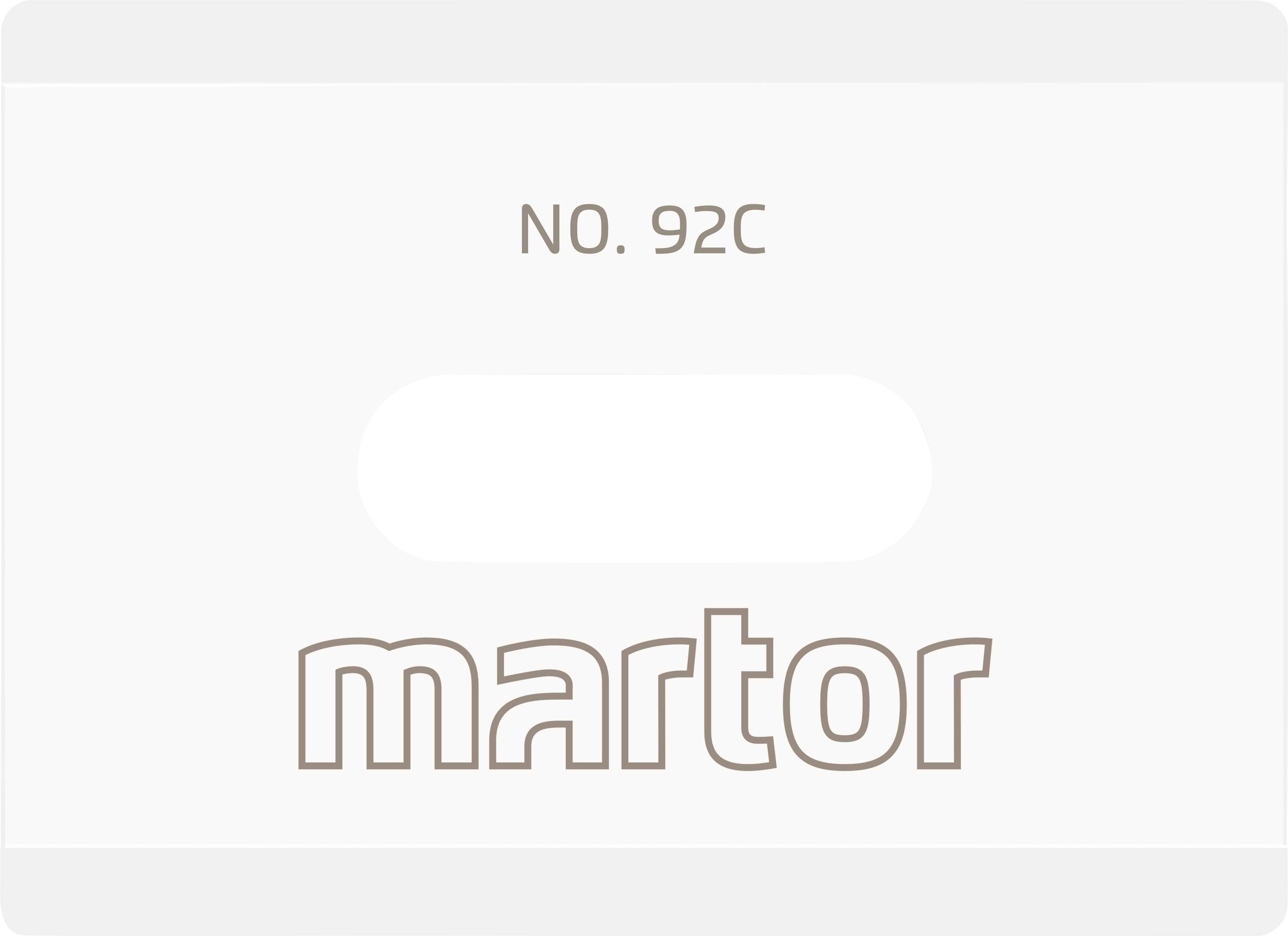 Klingenhalter mit der Aufschrift 'NO. 92C' und 'martor'.