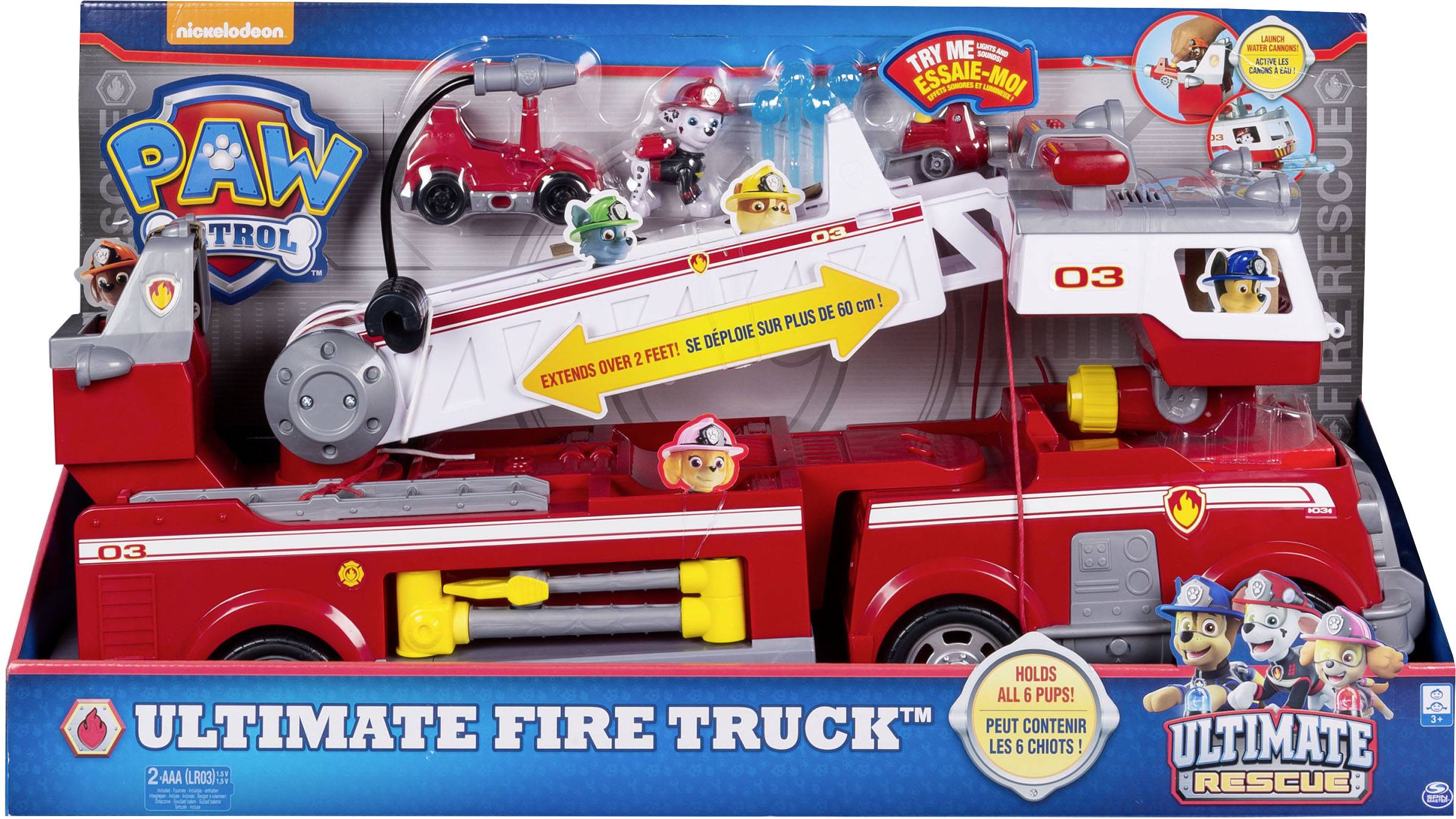 PAW Patrol Ultimate Rescue Feuerwehrauto mit Marshall - Figur