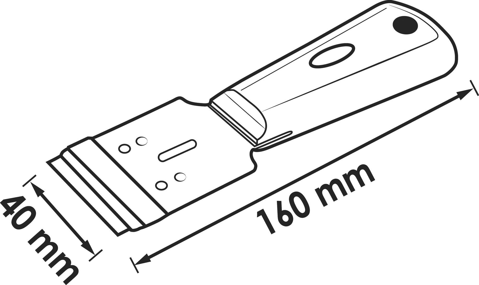 Vigor V1368N Universalschaber 160mm inklusive 1 Klinge