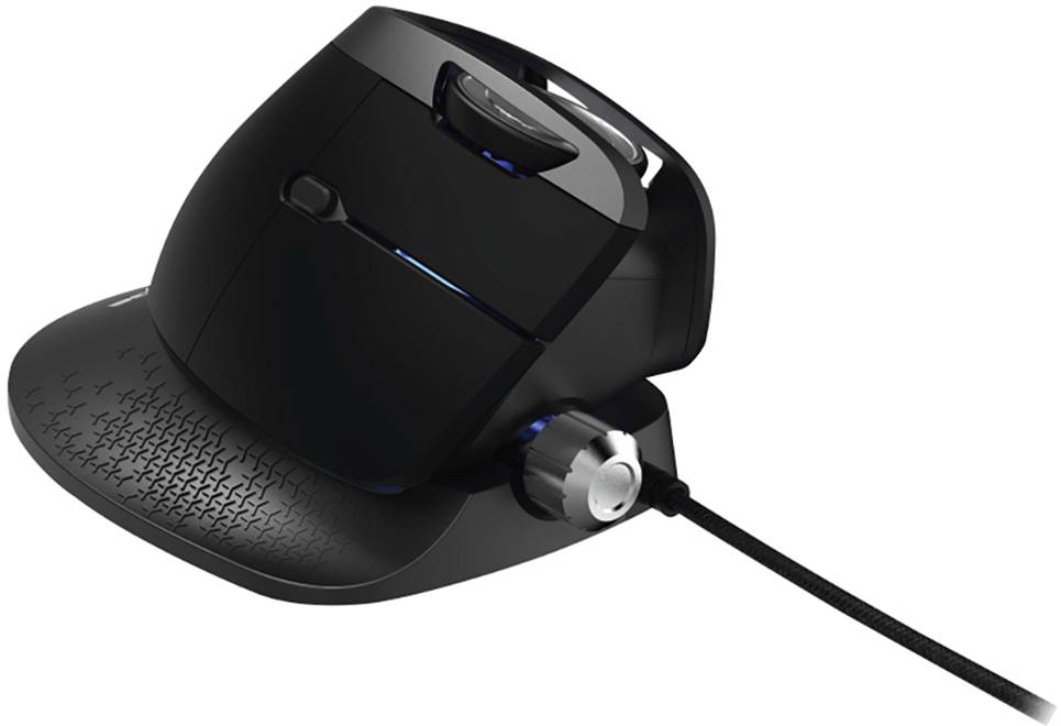 Urage Vertikill Ergonomische Gaming-Maus USB Optisch Schwarz 6 Tasten 4000 dpi Ergonomisch