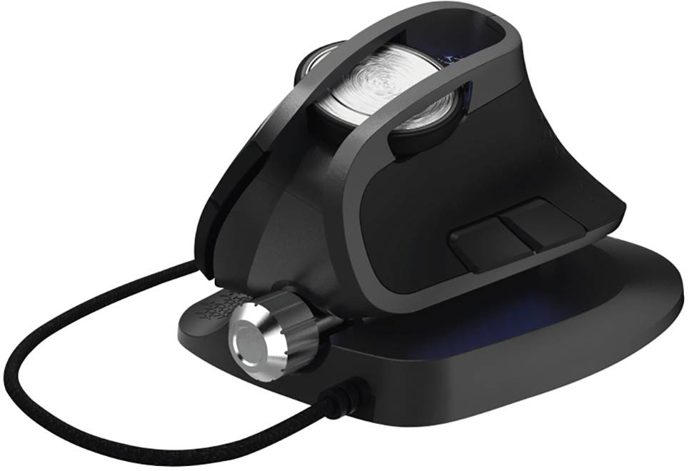 Urage Vertikill Ergonomische Gaming-Maus USB Optisch Schwarz 6 Tasten 4000 dpi Ergonomisch
