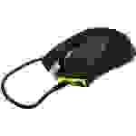 Urage 10k USB Gaming-Maus Optisch Beleuchtet, Ergonomisch Schwarz