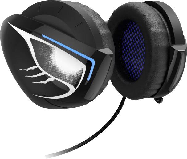 Urage SoundZ 500 Neckband Over Ear Headset kabelgebunden 7.1 Surround Schwarz Lautstärkeregelung, Mikrofon-Stummschaltung Gaming