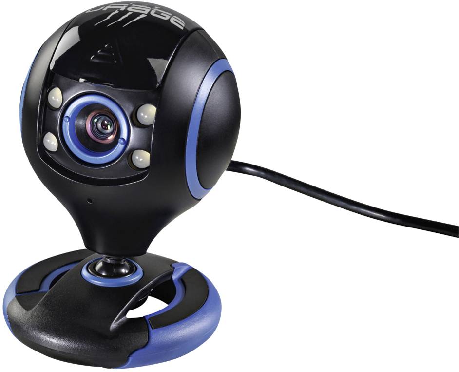 Urage WebCam HD Essential HD-Webcam 1280 x 720 Pixel Klemm-Halterung, Standfuß