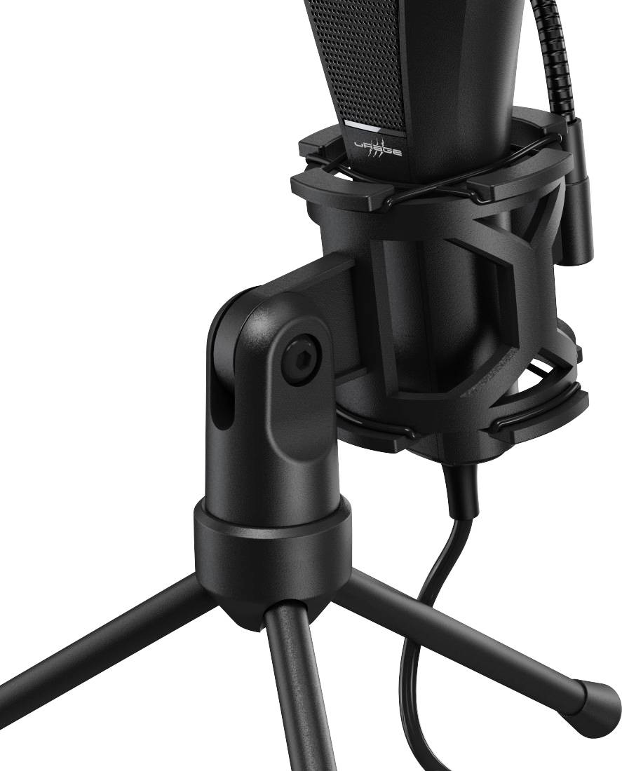 Urage Stream 400 Plus Stand PC-Mikrofon Übertragungsart (Details):Kabelgebunden inkl. Stativ USB Kabelgebunden Schwarz