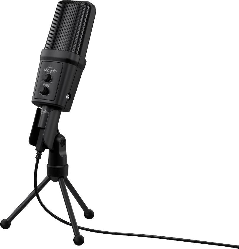 Urage Stream 700 HD PC-Mikrofon Schwarz Kabelgebunden inkl. Stativ