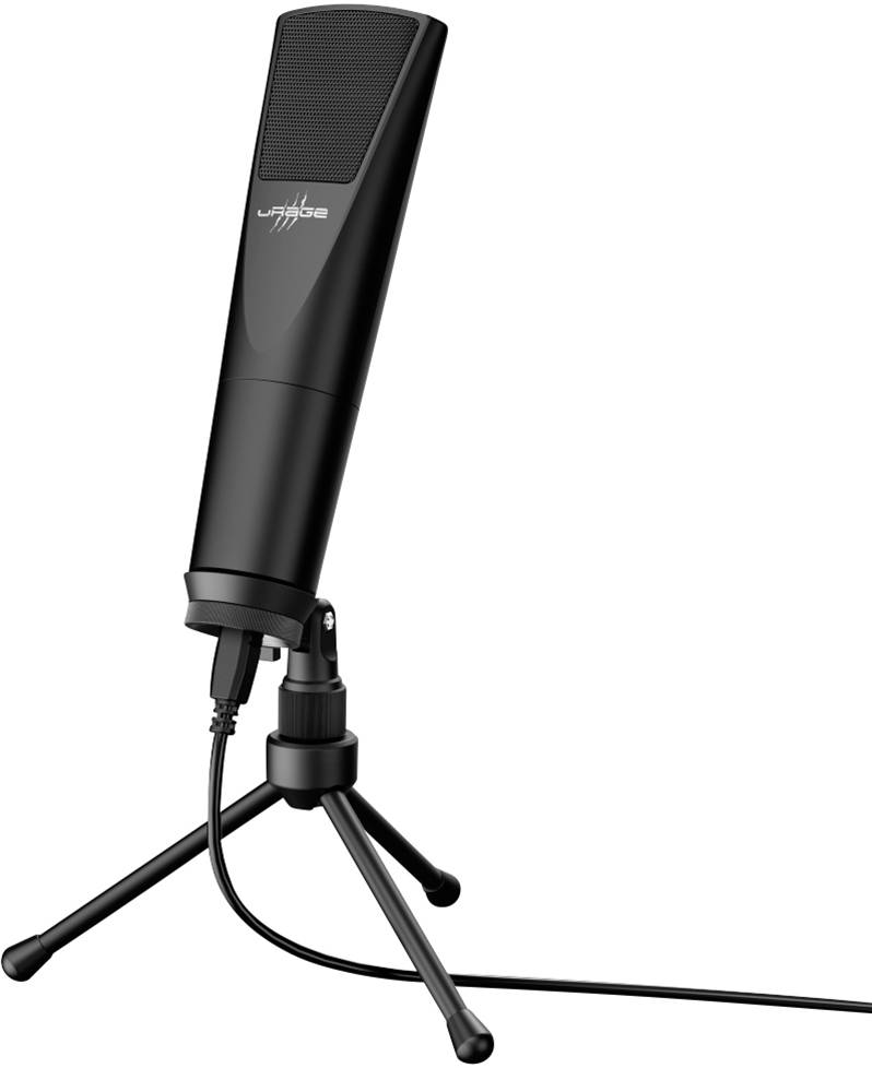 Urage Stream 800 HD Studio Stand PC-Mikrofon Übertragungsart (Details):Kabelgebunden inkl. Stativ USB Kabelgebunden Schwarz