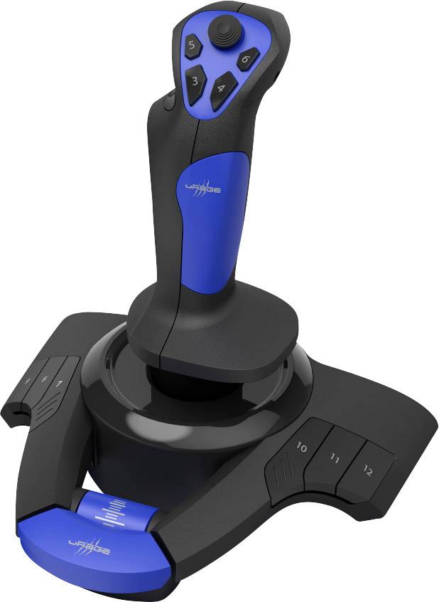 Urage Airborne 300 Joystick USB PC Blau, Schwarz