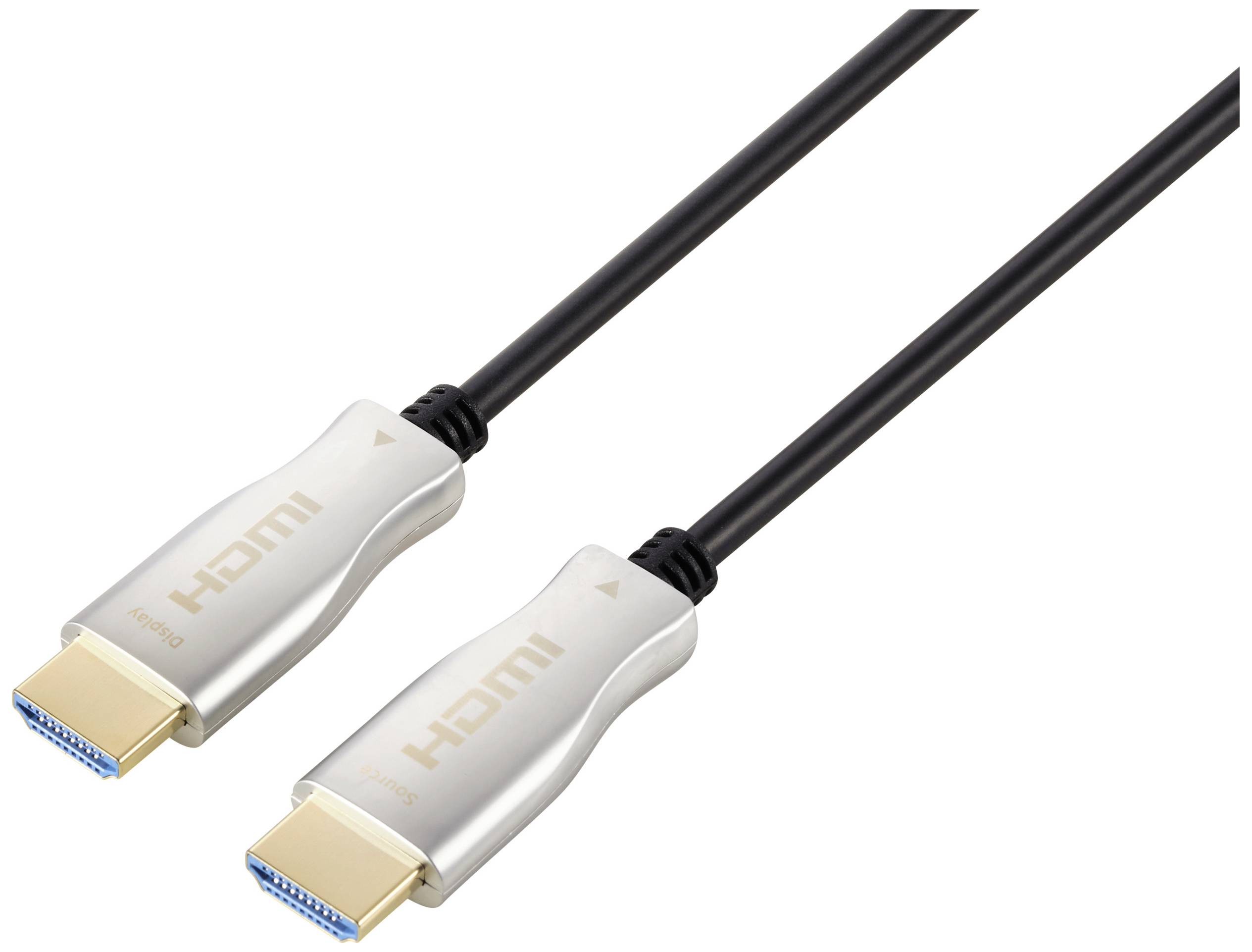 SpeaKa Professional HDMI Anschlusskabel HDMI-A Stecker, HDMI-A Stecker 30.00m Schwarz SP-9019352 4K UHD, Geschirmt HDMI-Kabel