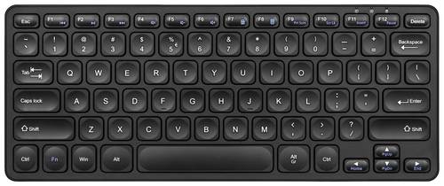 Perixx PERIBOARD-416 DE USB Tastatur Deutsch, QWERTZ Schwarz USB-Hub