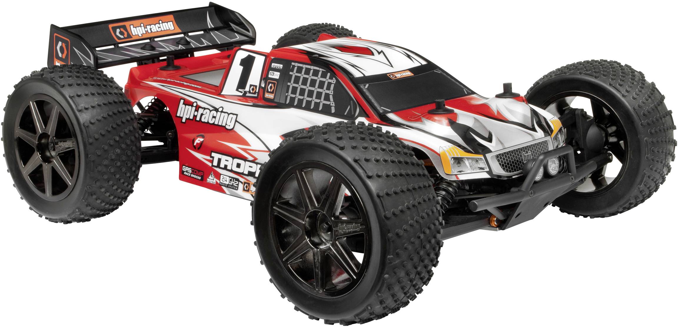 HPI Racing Trophy Flux Brushless 1:8 RC Modellauto Elektro Truggy Allradantrieb (4WD) RtR 2,4GHz