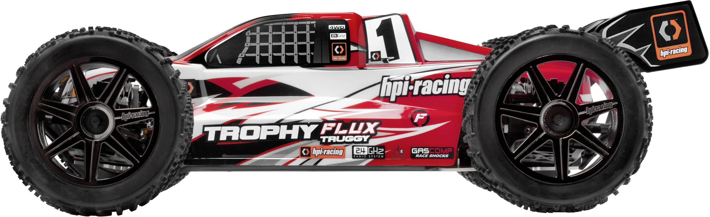 HPI Racing Trophy Flux Brushless 1:8 RC Modellauto Elektro Truggy Allradantrieb (4WD) RtR 2,4GHz