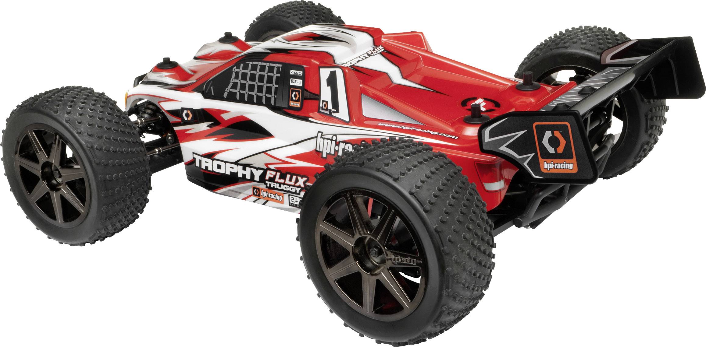 HPI Racing Trophy Flux Brushless 1:8 RC Modellauto Elektro Truggy Allradantrieb (4WD) RtR 2,4GHz