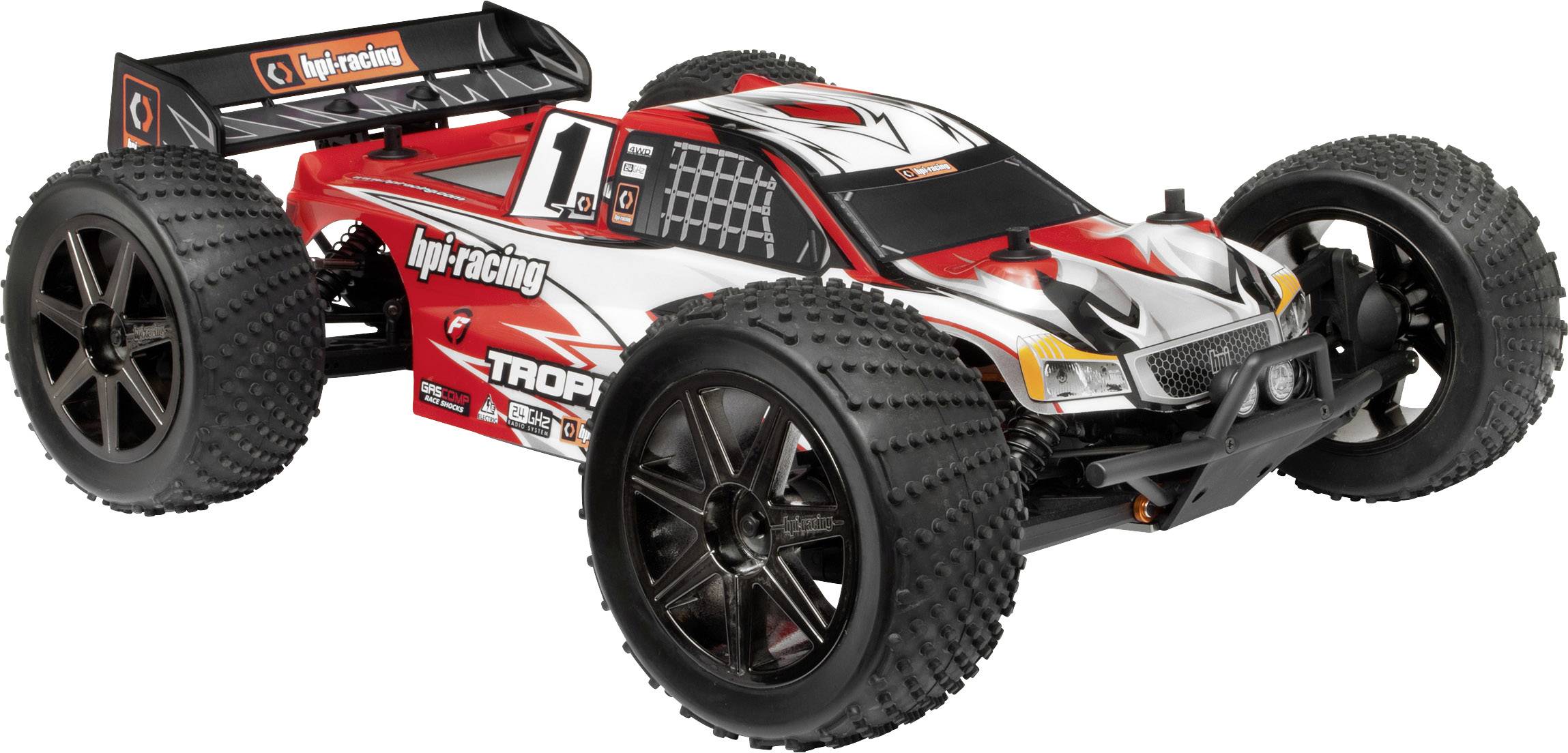 HPI Racing Trophy Flux Brushless 1:8 RC Modellauto Elektro Truggy Allradantrieb (4WD) RtR 2,4GHz