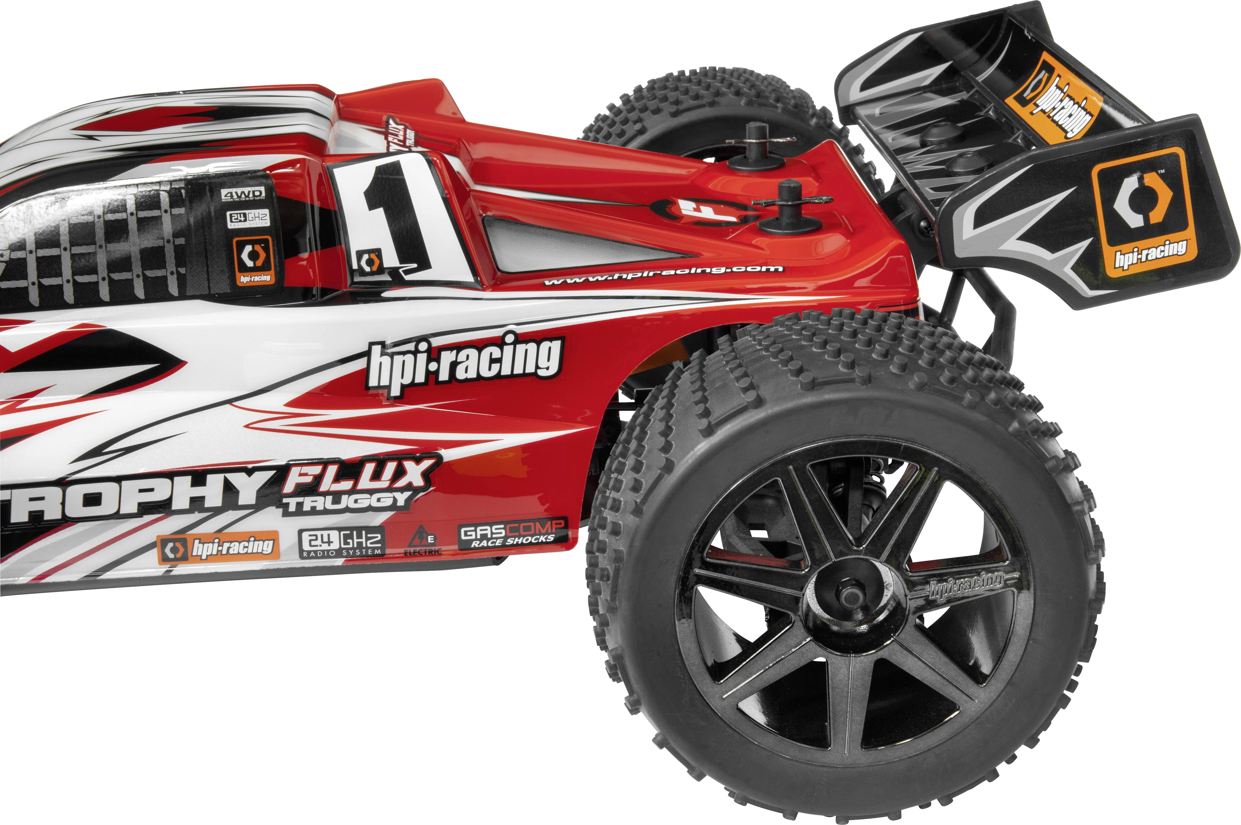 HPI Racing Trophy Flux Brushless 1:8 RC Modellauto Elektro Truggy Allradantrieb (4WD) RtR 2,4GHz
