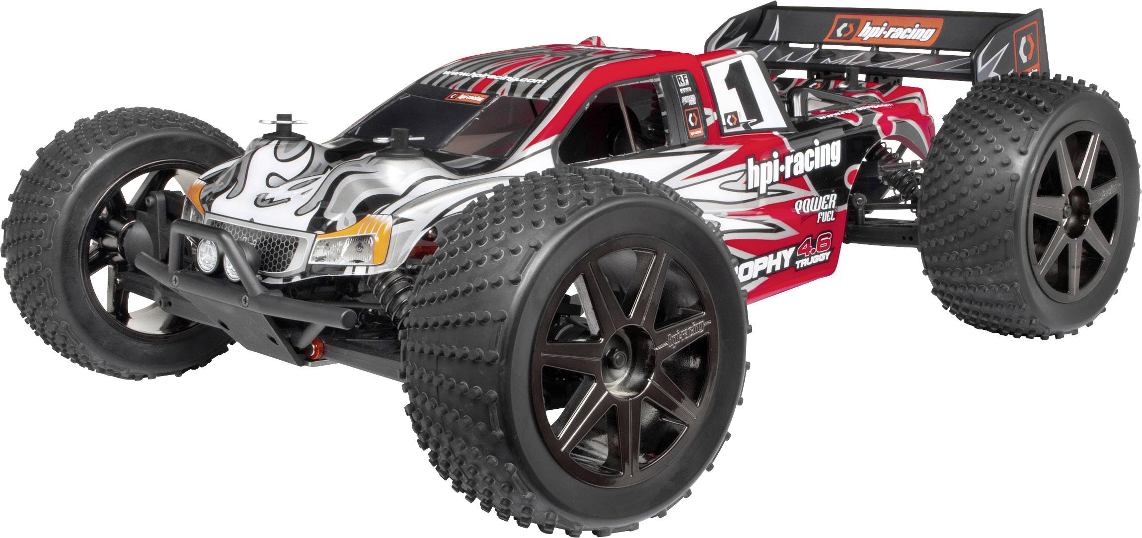HPI Racing Trophy 4.6 1:8 RC Modellauto Nitro Truggy Allradantrieb (4WD) RtR 2,4GHz