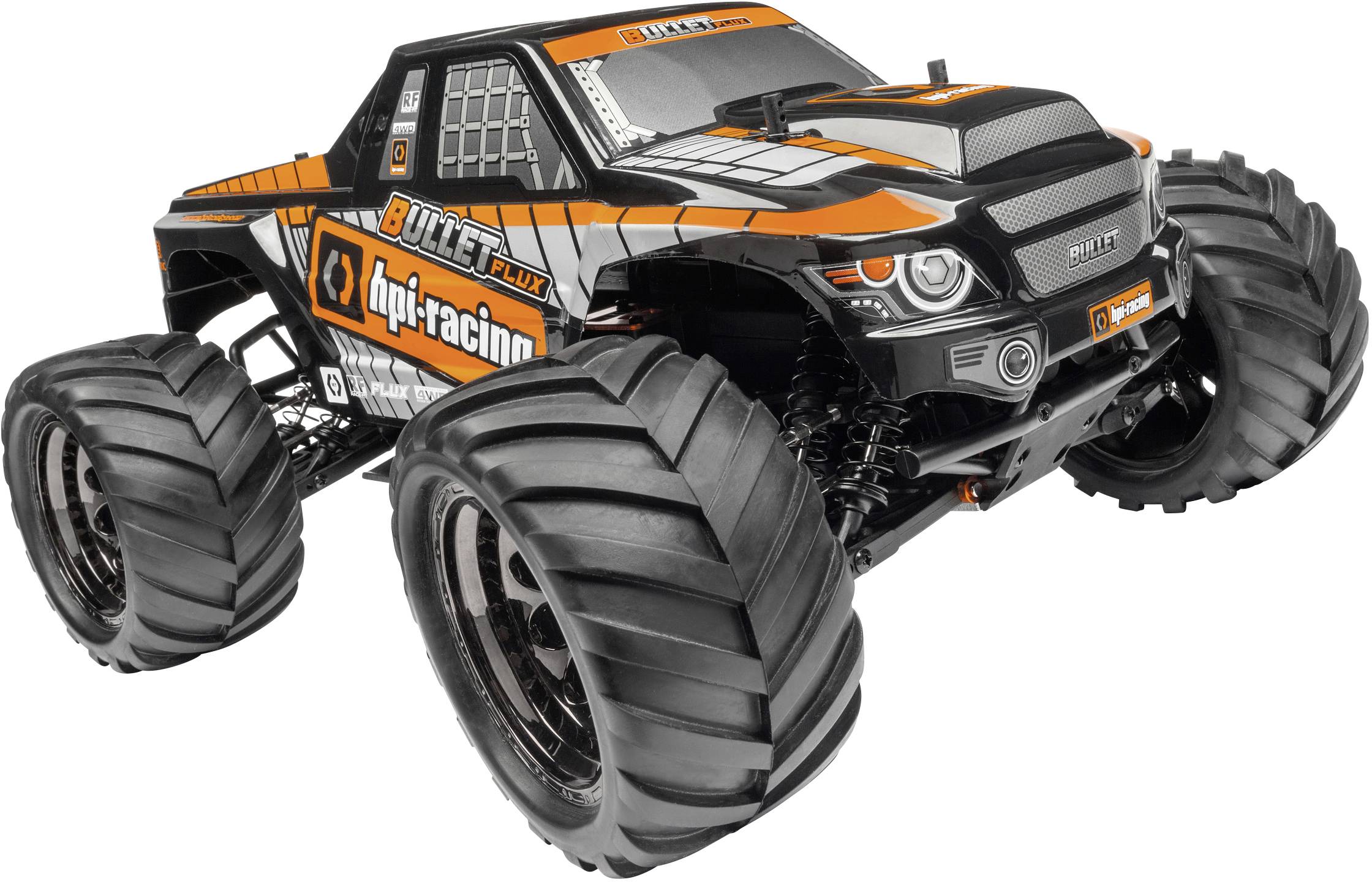 HPI Racing Bullet MT Flux Brushless 1:10 RC Modellauto Elektro Monstertruck Allradantrieb (4WD) RtR 2,4 GHz