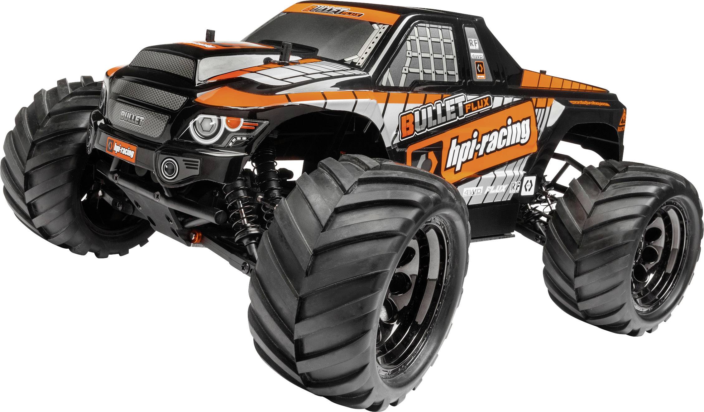 HPI Racing Bullet MT Flux Brushless 1:10 RC Modellauto Elektro Monstertruck Allradantrieb (4WD) RtR 2,4 GHz