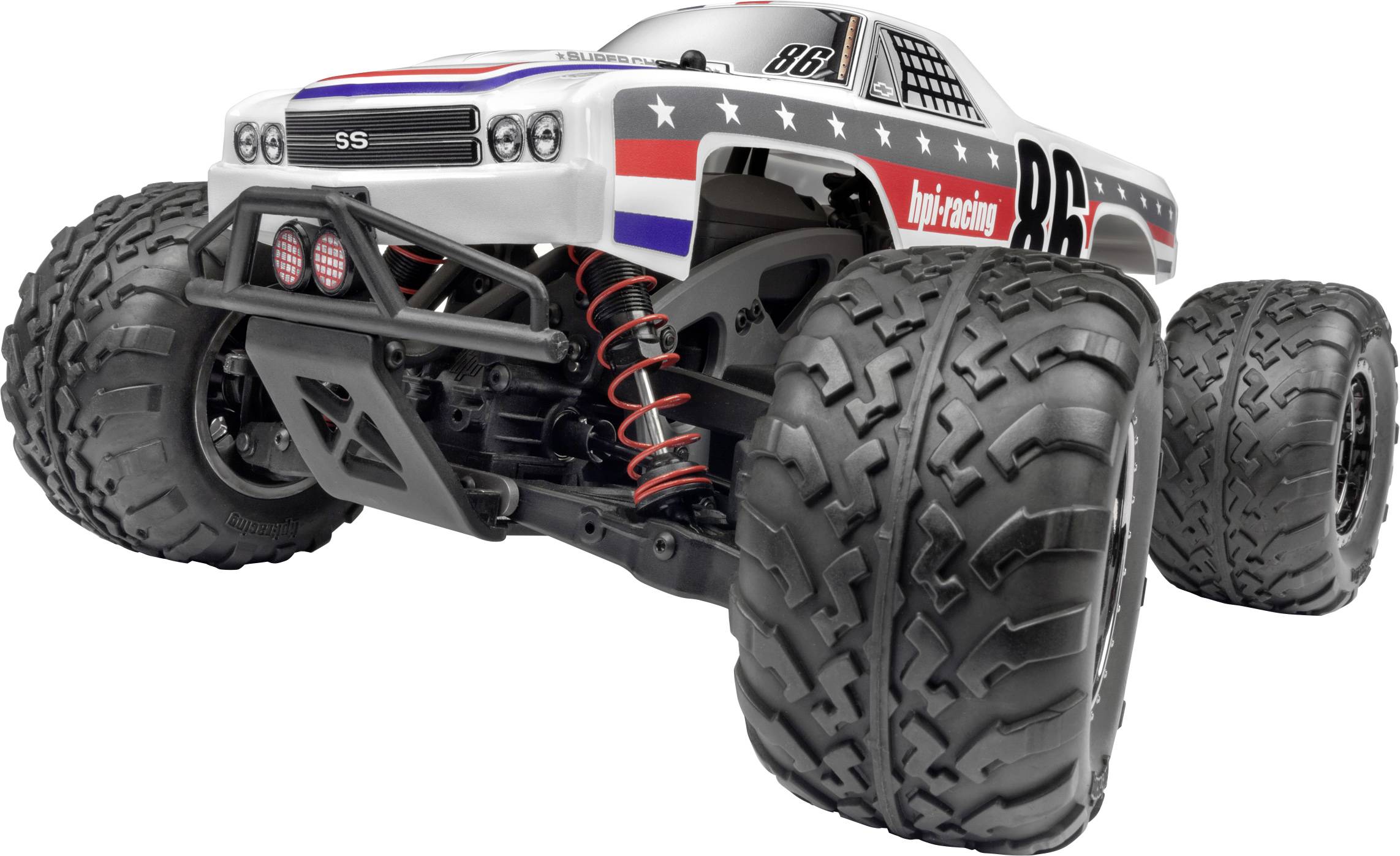 HPI Racing Savage XS Flux Chevrolet EL Camino Brushless 1:12 RC Modellauto Elektro Monstertruck Allradantrieb (4WD) RtR 2,4GHz