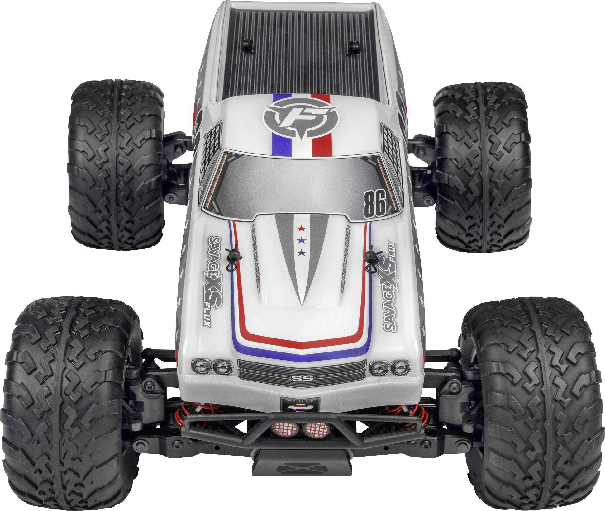 HPI Racing Savage XS Flux Chevrolet EL Camino Brushless 1:12 RC Modellauto Elektro Monstertruck Allradantrieb (4WD) RtR 2,4GHz