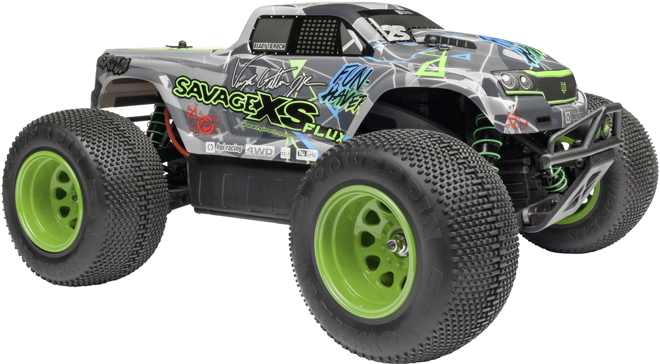 HPI Racing Savage XS Flux Vaughan Gittin Jr. Brushless RC Modellauto Elektro Monstertruck Allradantrieb (4WD) RtR 2,4GHz