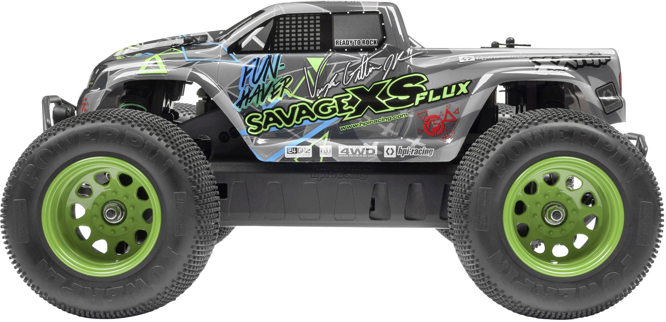 HPI Racing Savage XS Flux Vaughan Gittin Jr. Brushless RC Modellauto Elektro Monstertruck Allradantrieb (4WD) RtR 2,4GHz