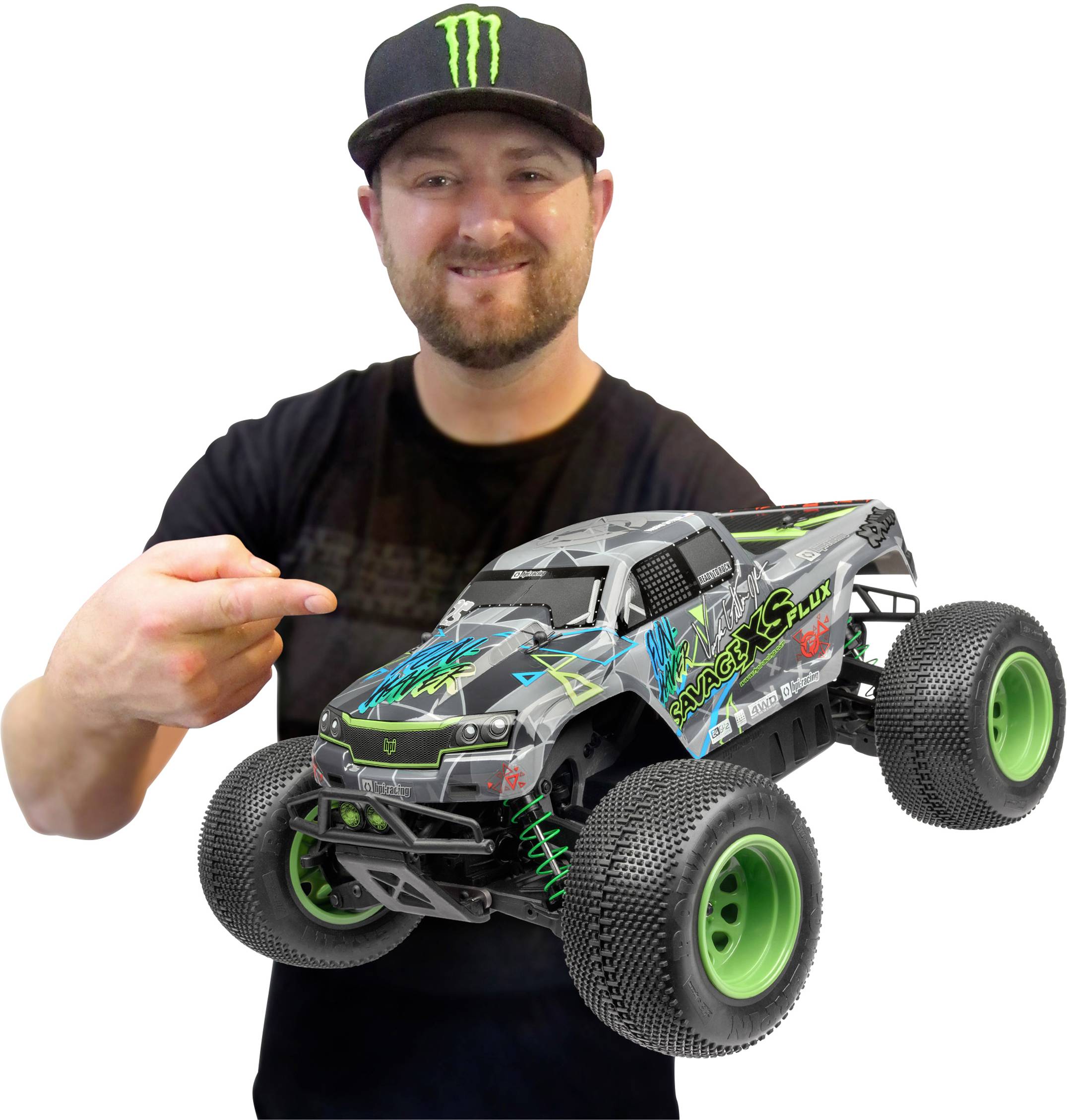 HPI Racing Savage XS Flux Vaughan Gittin Jr. Brushless RC Modellauto Elektro Monstertruck Allradantrieb (4WD) RtR 2,4GHz