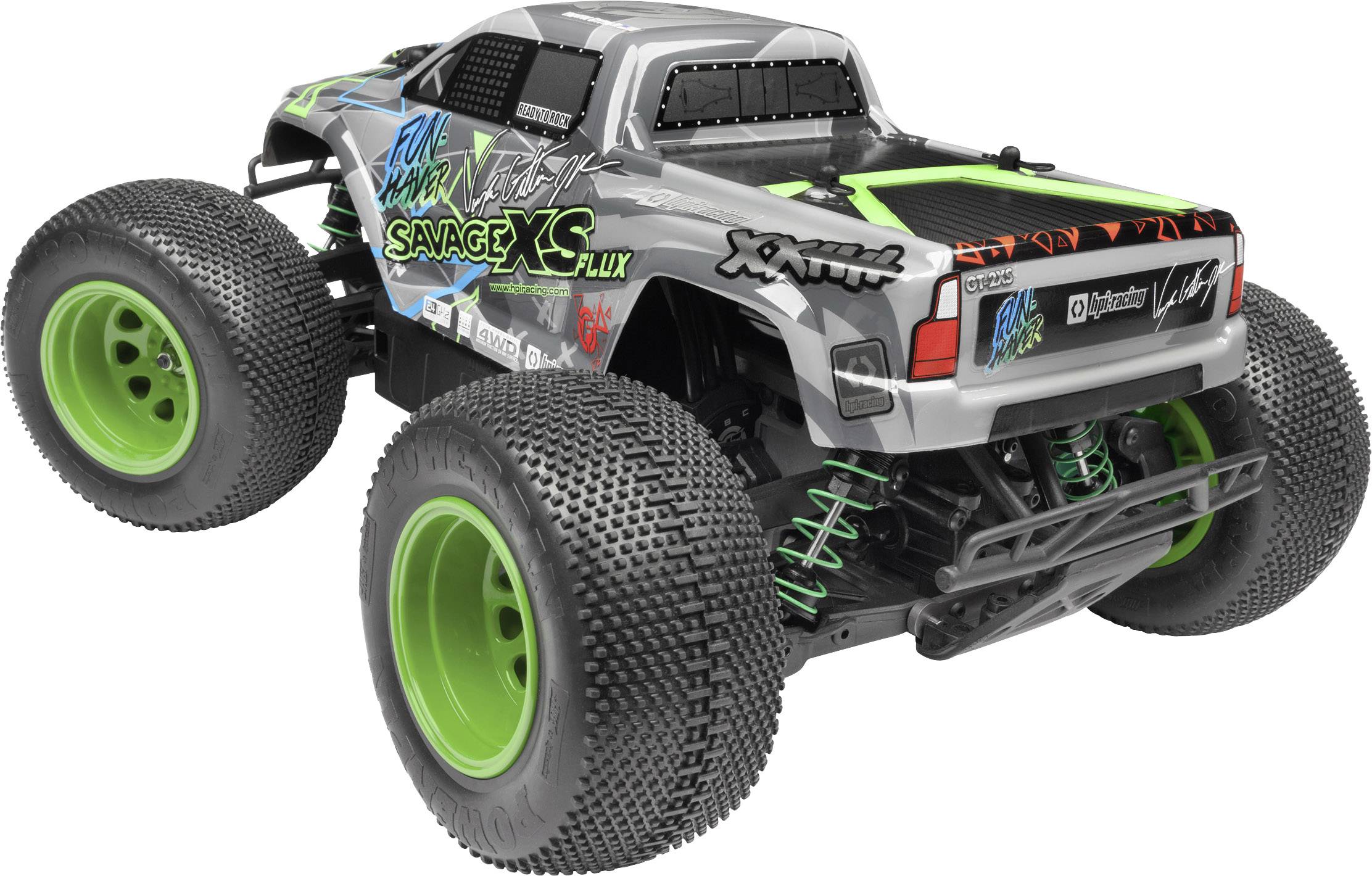 HPI Racing Savage XS Flux Vaughan Gittin Jr. Brushless RC Modellauto Elektro Monstertruck Allradantrieb (4WD) RtR 2,4GHz