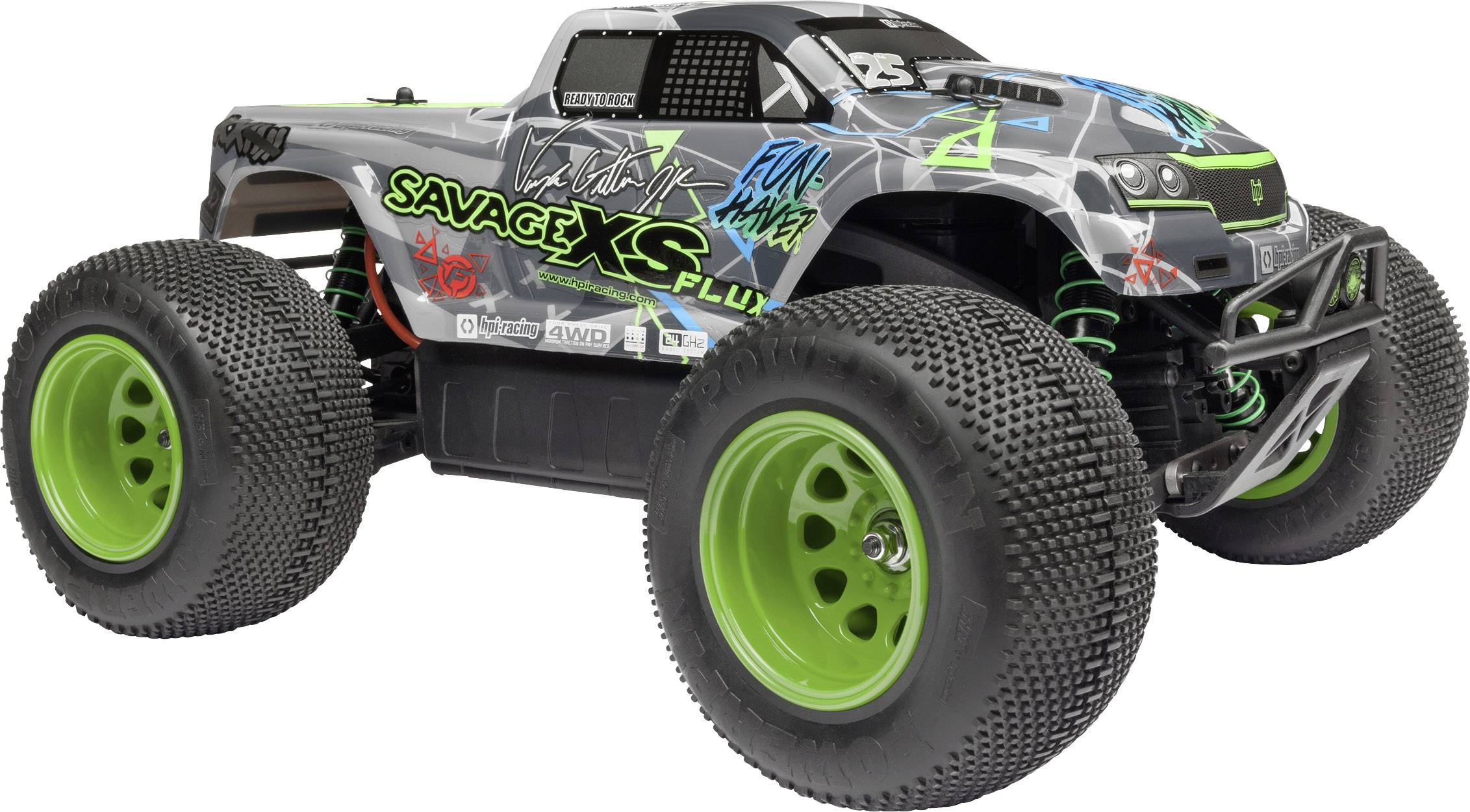 HPI Racing Savage XS Flux Vaughan Gittin Jr. Brushless RC Modellauto Elektro Monstertruck Allradantrieb (4WD) RtR 2,4GHz