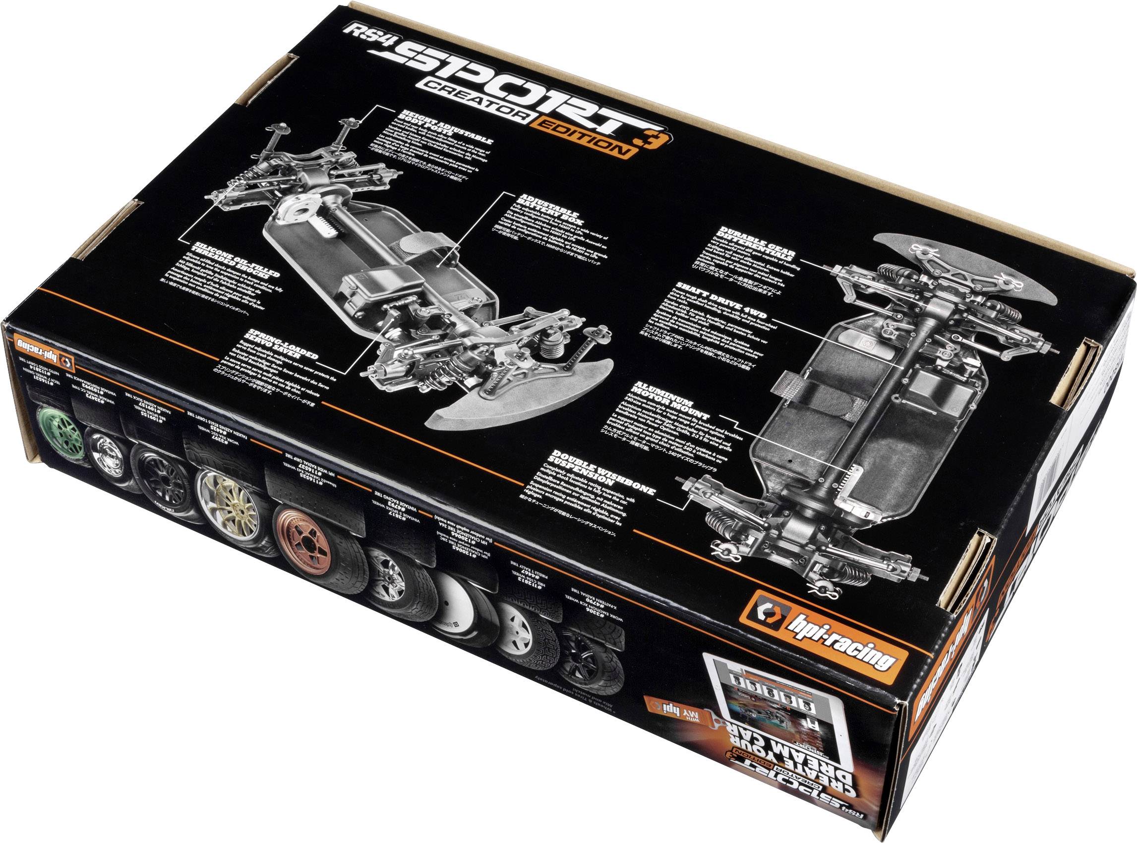 HPI Racing RS4 Sport 3 Challenge 1:10 RC Modellauto Straßenmodell Allradantrieb (4WD) ARR