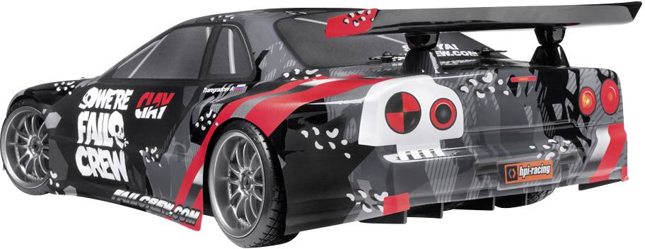 HPI Racing E10 Drift Nissan Skyline R34 GT-R Brushed 1:10 RC Modellauto Elektro Straßenmodell Allradantrieb (4WD) 100% RtR 2,4GHz