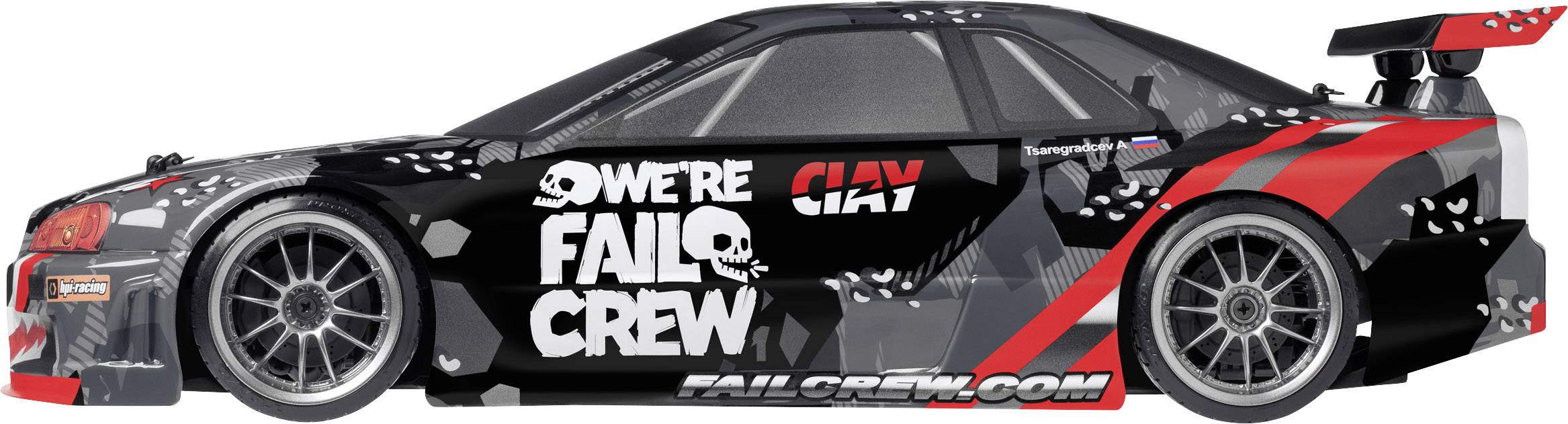 HPI Racing E10 Drift Nissan Skyline R34 GT-R Brushed 1:10 RC Modellauto Elektro Straßenmodell Allradantrieb (4WD) 100% RtR 2,4GHz