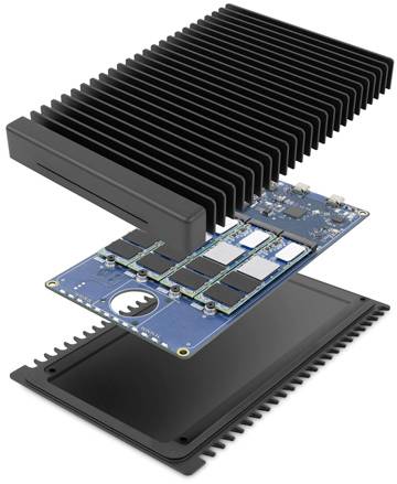 OWC ThunderBlade 4 TB Externe SSD Thunderbolt 3 Schwarz OWCTB3TBV4T04