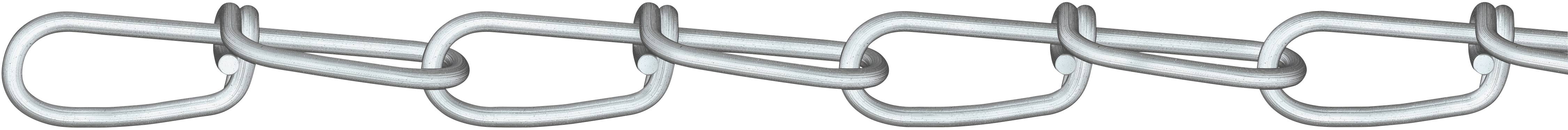 dörner + helmer 156154 Knotenkette Silber Stahl galvanisch verzinkt 30 m