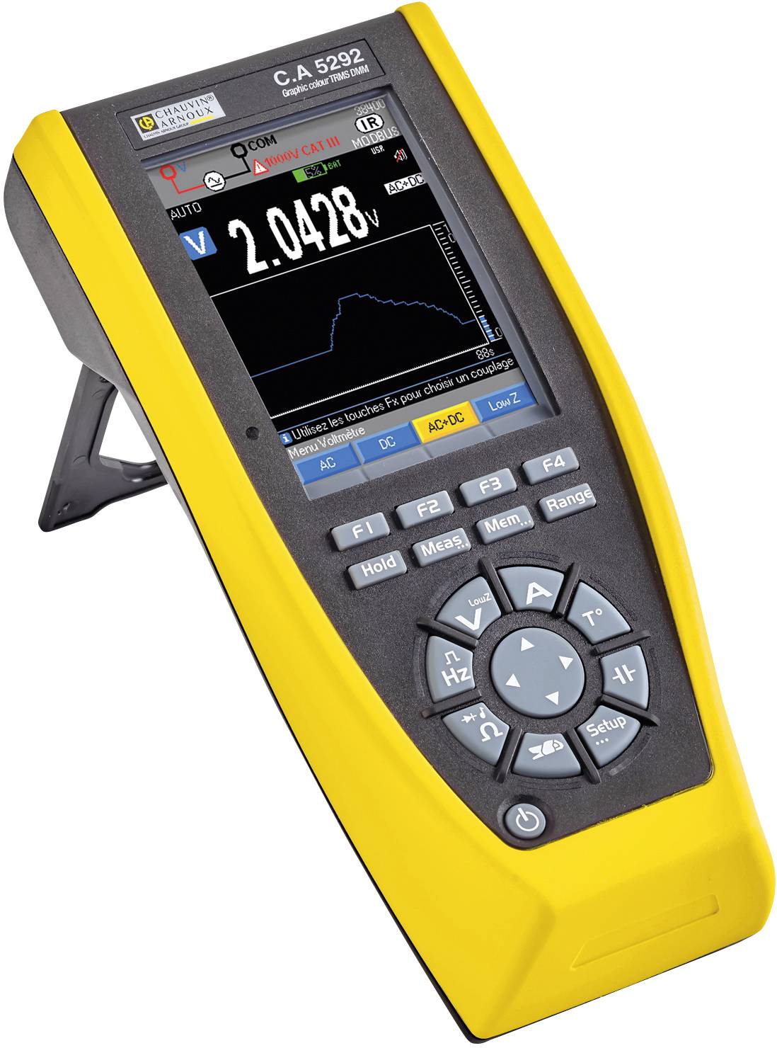 Chauvin Arnoux C.A 5292 Hand-Multimeter digital Datenlogger, Grafik-Display CAT III 1000 V, CAT IV 600V Anzeige (Counts): 100000