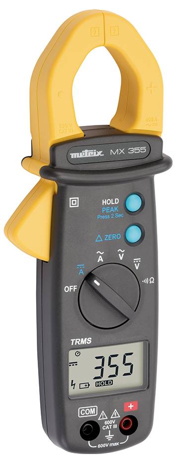 Metrix MX 355 Stromzange digital CAT III 600V Anzeige (Counts): 6000