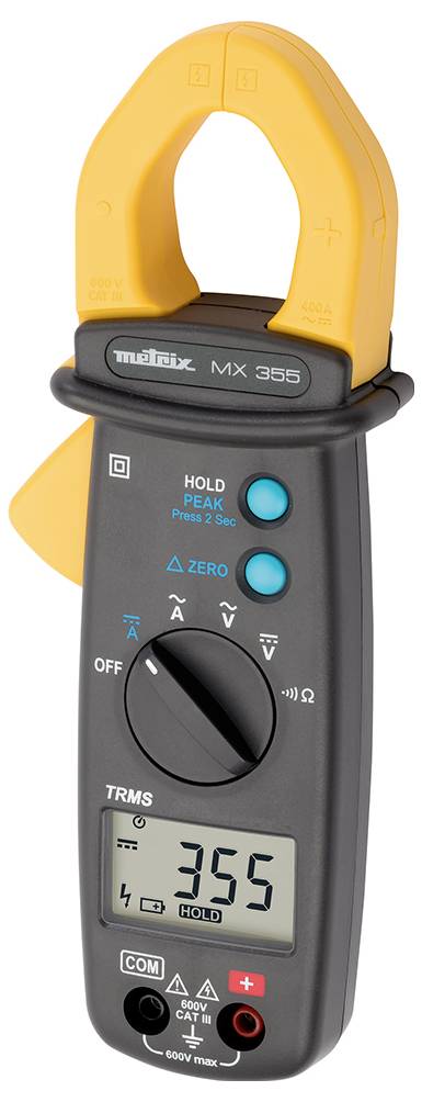 Metrix MX 355 Stromzange digital CAT III 600V Anzeige (Counts): 6000