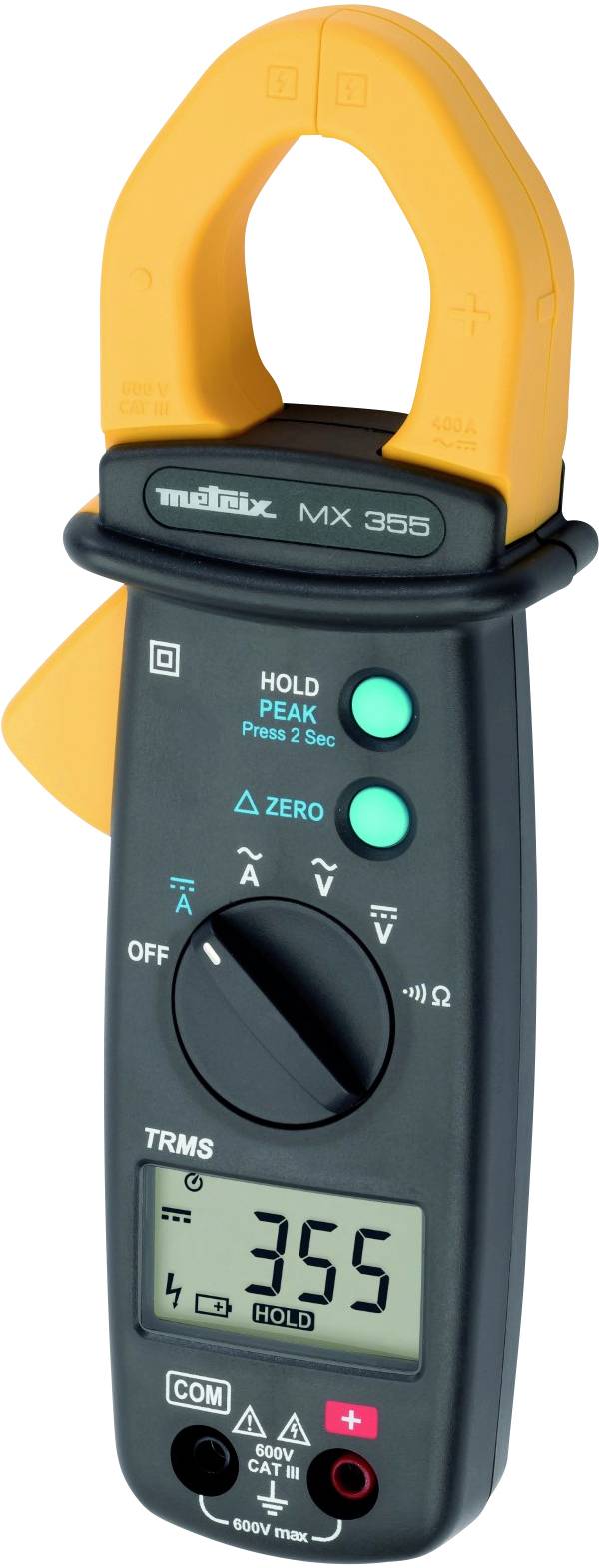 Metrix MX 355 Stromzange digital CAT III 600V Anzeige (Counts): 6000