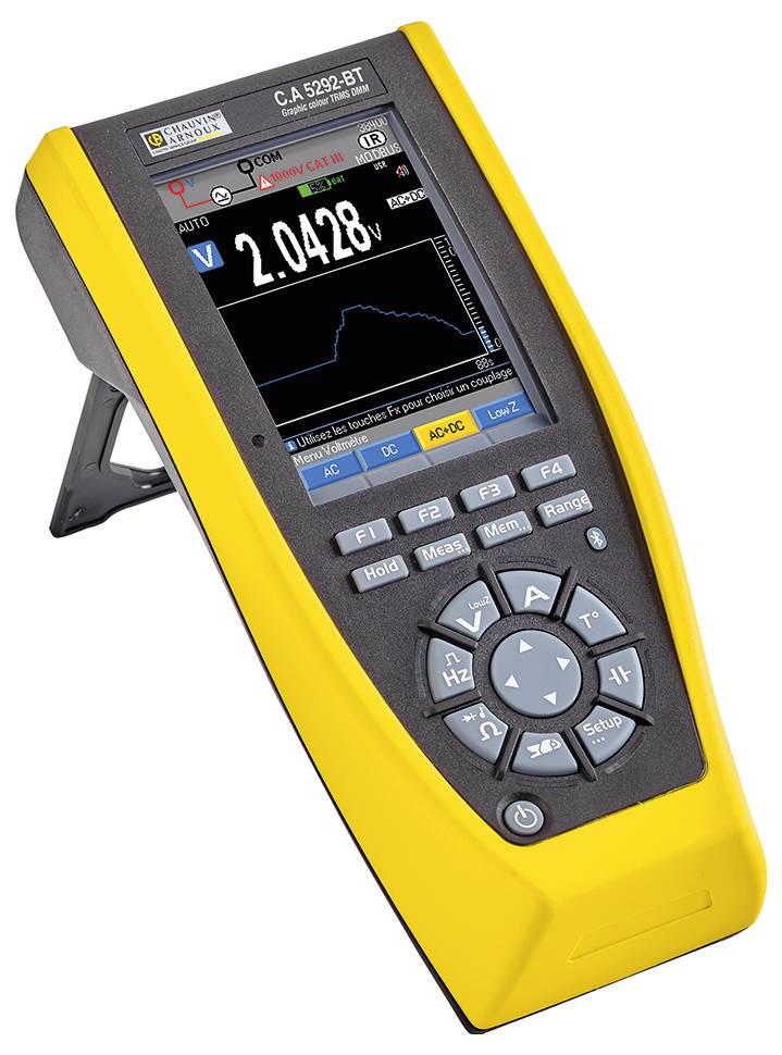 Chauvin Arnoux C.A 5292-BT Hand-Multimeter digital Datenlogger, Grafik-Display CAT III 1000 V, CAT IV 600 V Anzeige (Counts): 100000